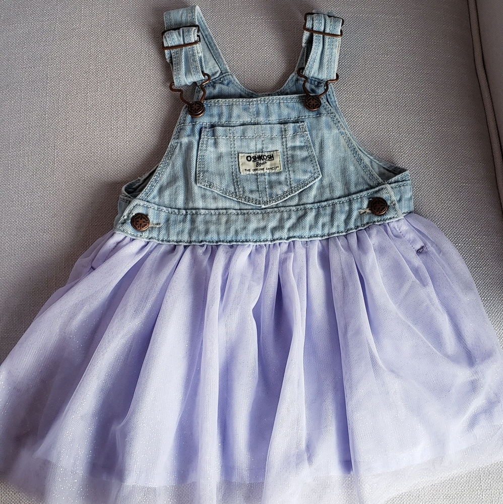 OshKosh Demin Jumper with Tulle Skirt